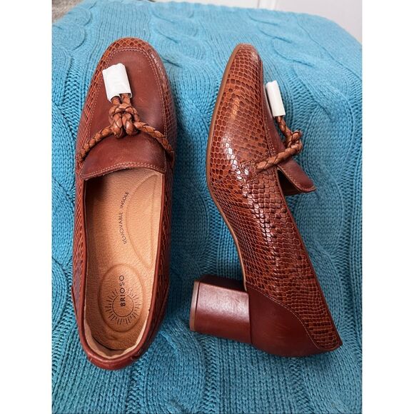 Brioso Frisco Lizard Embossed Leather Loafer - Picture 1 of 10
